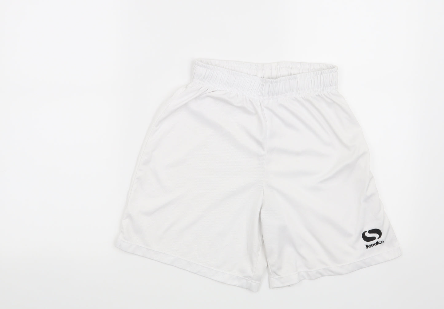 Sondico Boys White   Sweat Shorts Size 11-12 Years