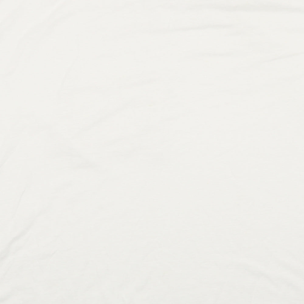 TU Womens White Floral  Basic T-Shirt Size 18