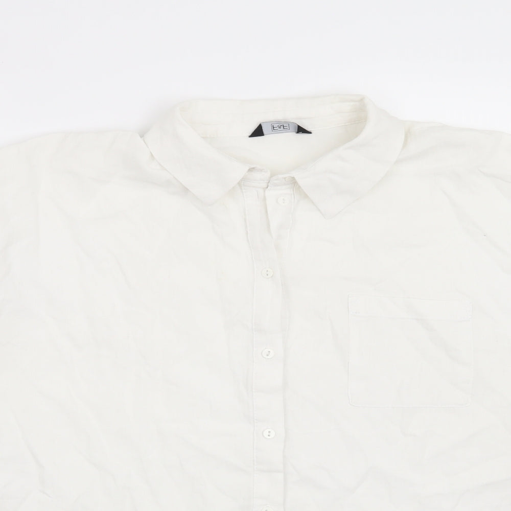 F&F Womens White   Basic Blouse Size 14