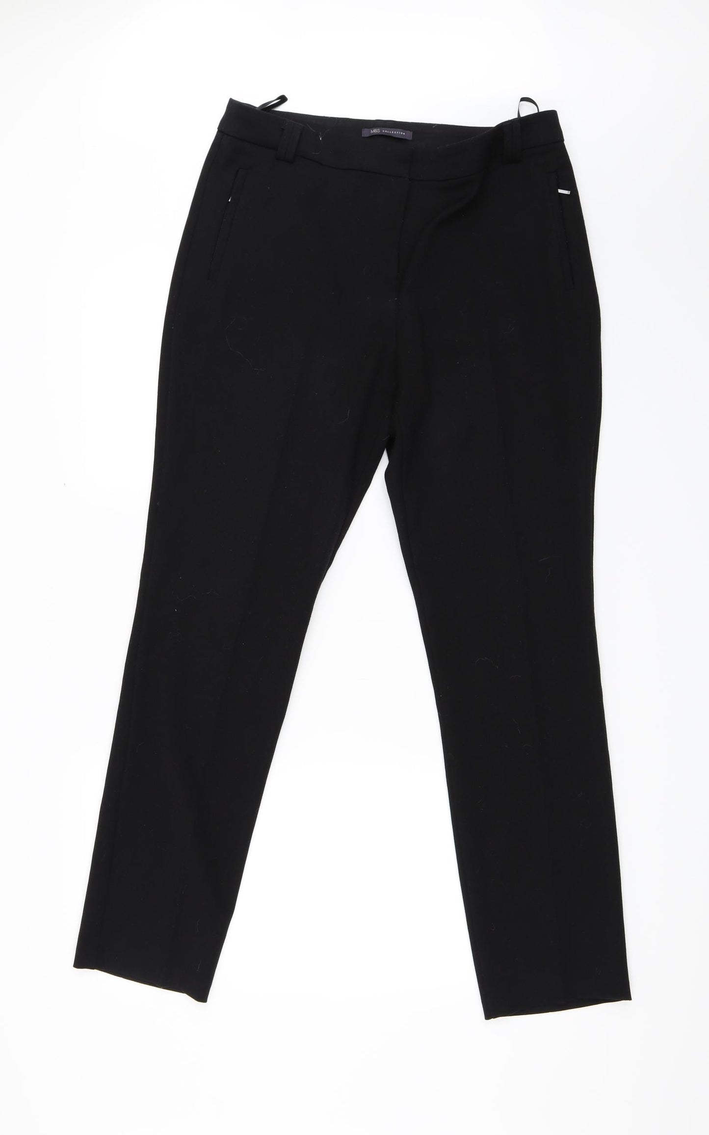 Marks and Spencer Womens Black   Trousers  Size 14 L30 in