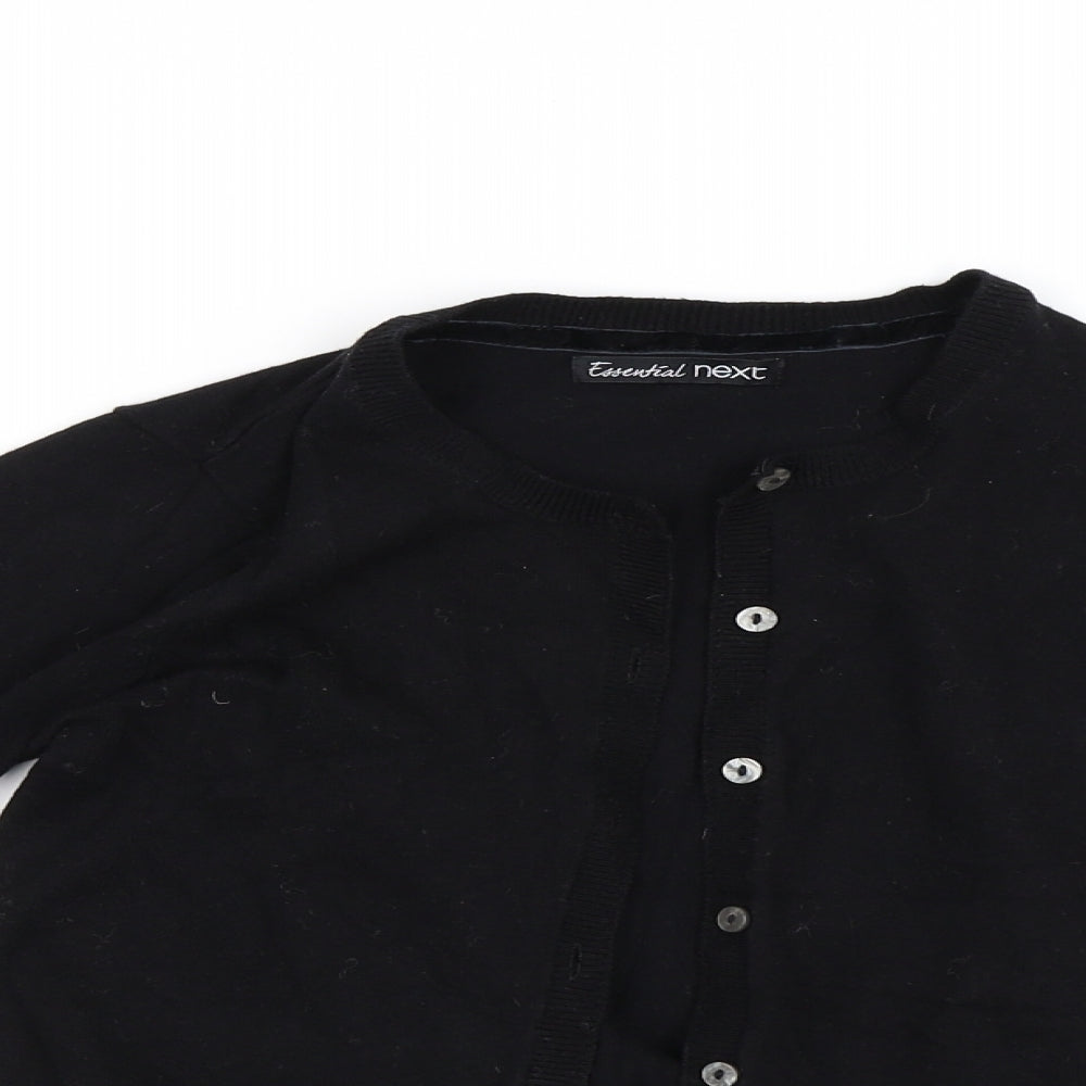 NEXT Girls Black   Cardigan Jumper Size 10 Years