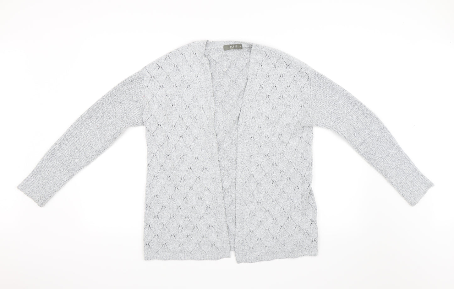 Oasis Womens Grey   Cardigan Jumper Size S