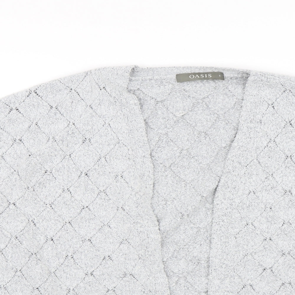 Oasis Womens Grey   Cardigan Jumper Size S