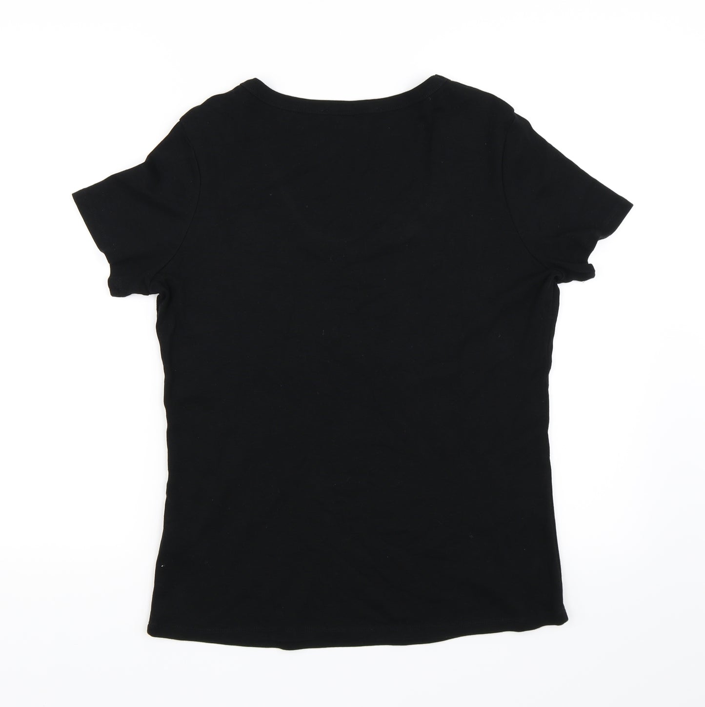 Marks and Spencer Womens Black   Basic T-Shirt Size 16