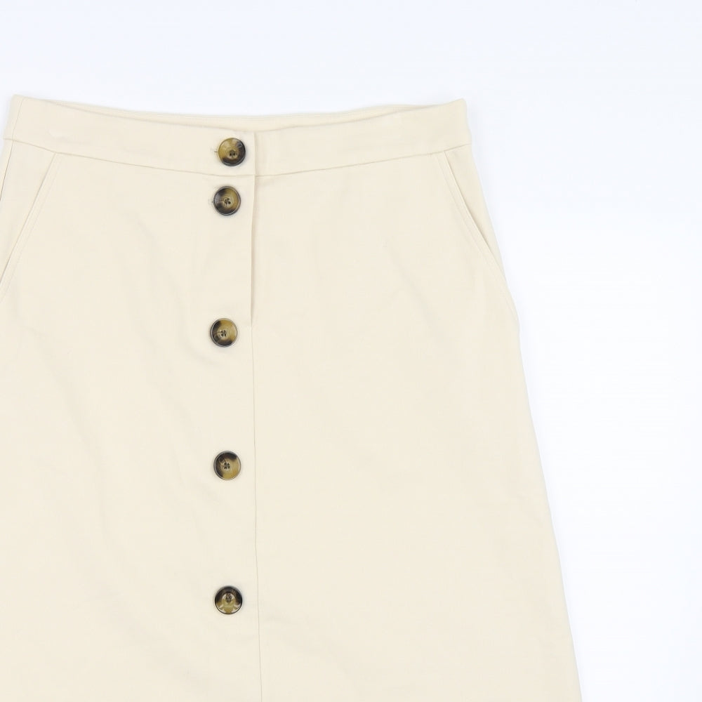 Masai Womens Ivory   A-Line Skirt Size M