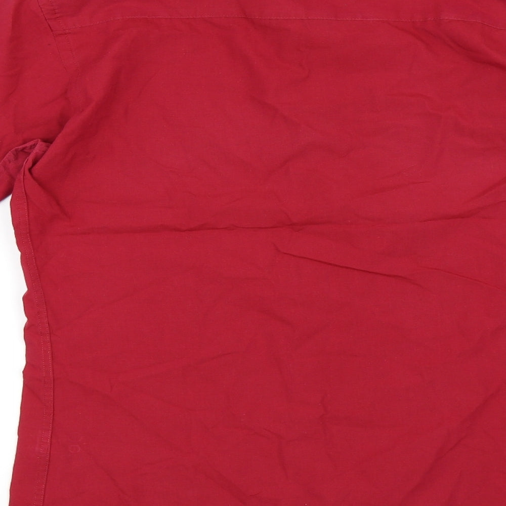 Cedar Wood State Mens Red    Dress Shirt Size 15