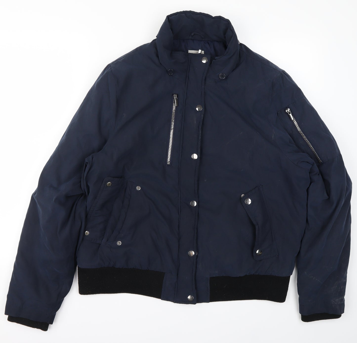 TU Womens Blue   Bomber Jacket Jacket Size 16