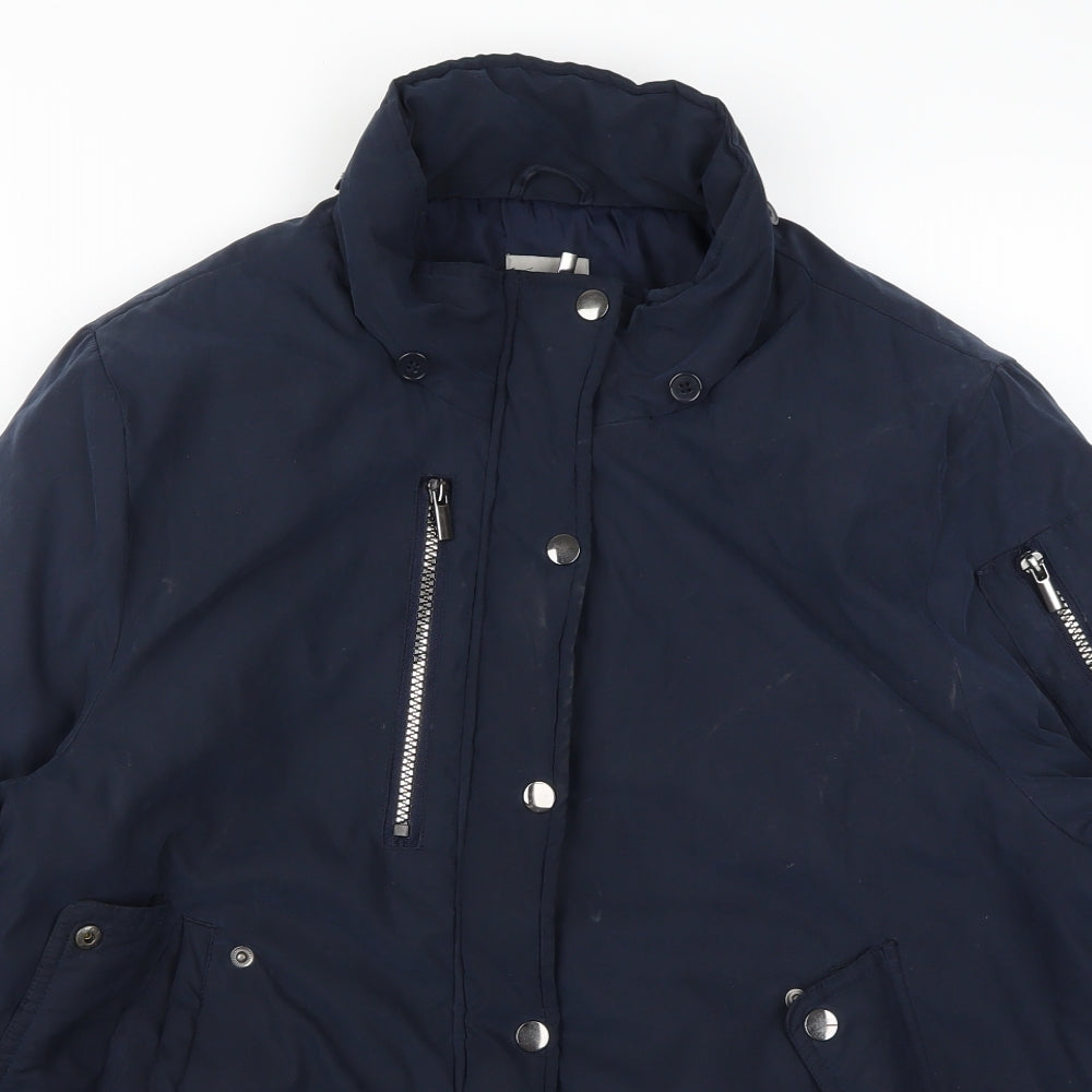 TU Womens Blue   Bomber Jacket Jacket Size 16