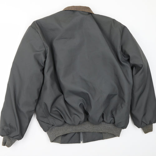 Preworn Mens Grey   Bomber Jacket Coat Size XL