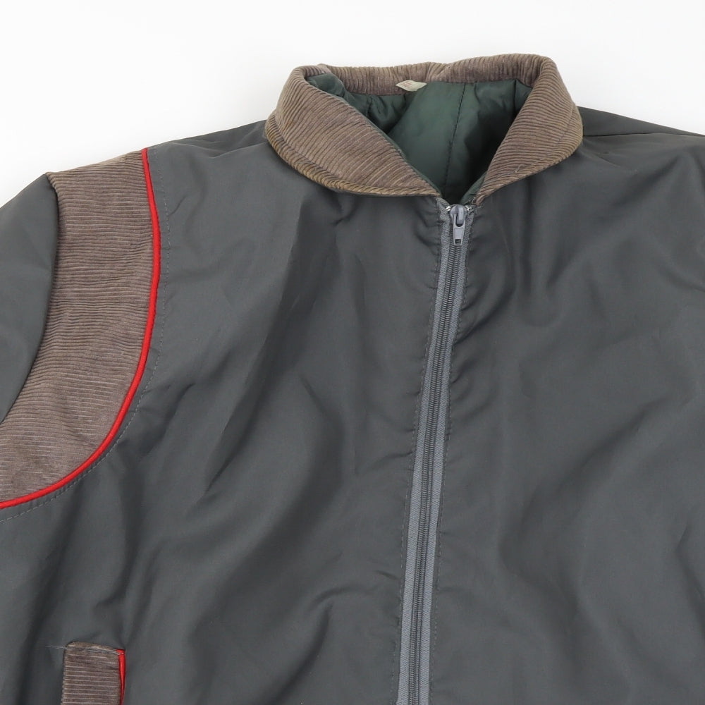 Preworn Mens Grey   Bomber Jacket Coat Size XL