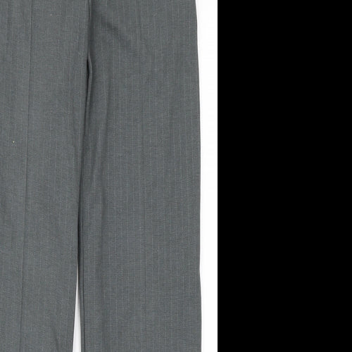 Preworn  Womens Grey Striped  Trousers  Size S L29 in
