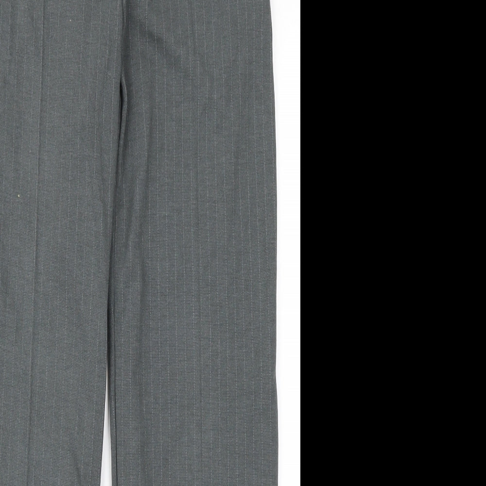 Preworn  Womens Grey Striped  Trousers  Size S L29 in