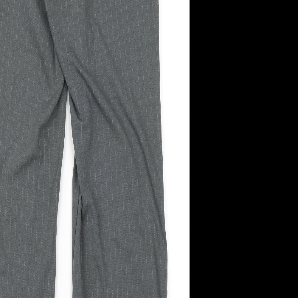 Preworn  Womens Grey Striped  Trousers  Size S L29 in