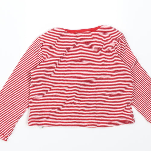 F&F Baby Red Striped  Basic T-Shirt Size 9-12 Months  - Christmas