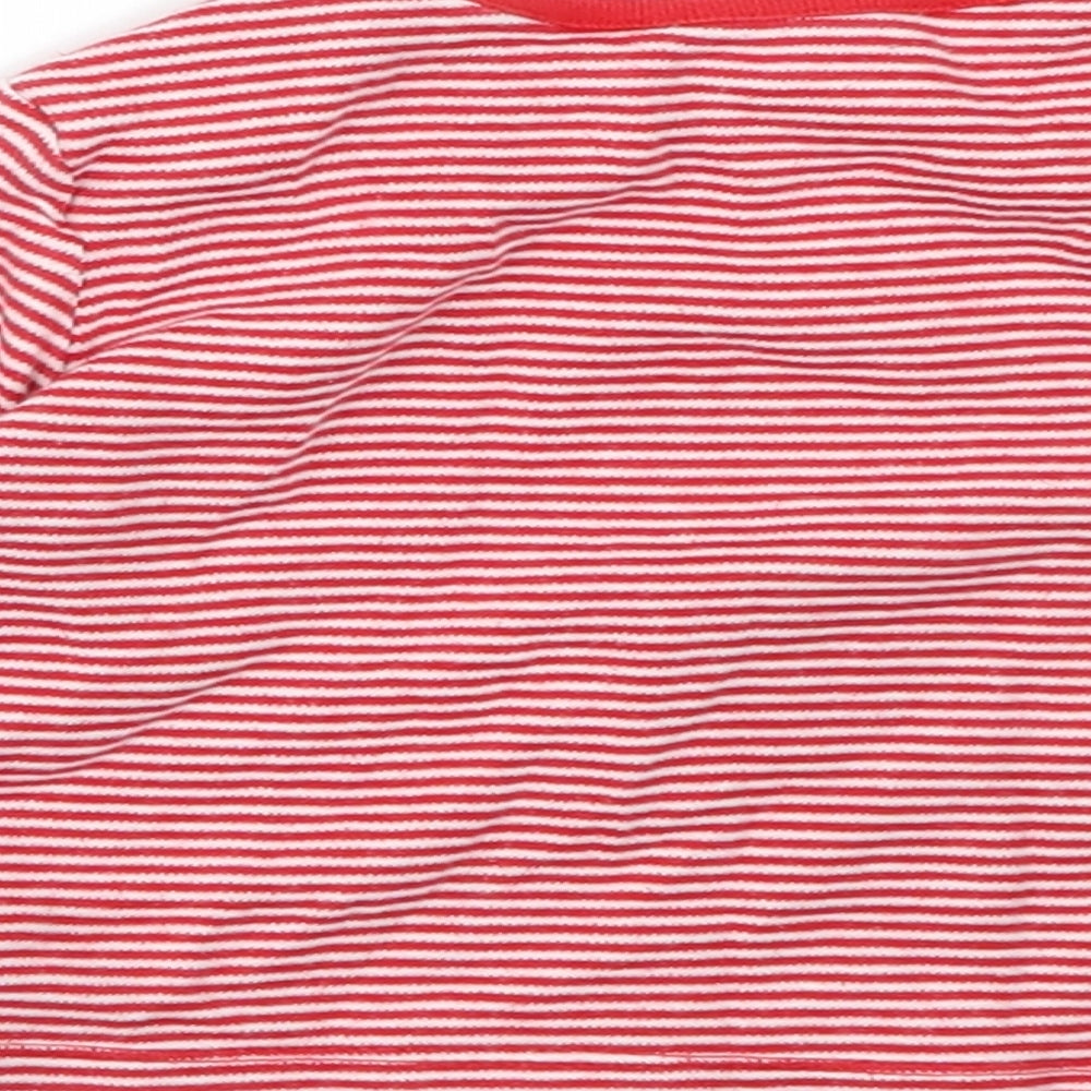 F&F Baby Red Striped  Basic T-Shirt Size 9-12 Months  - Christmas