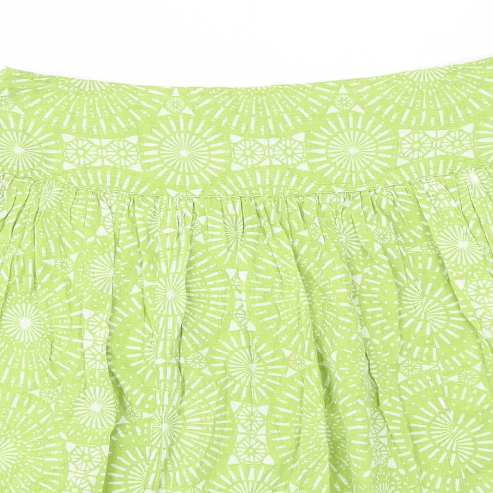 Marks and Spencer Womens Green   Flare Skirt Size 12