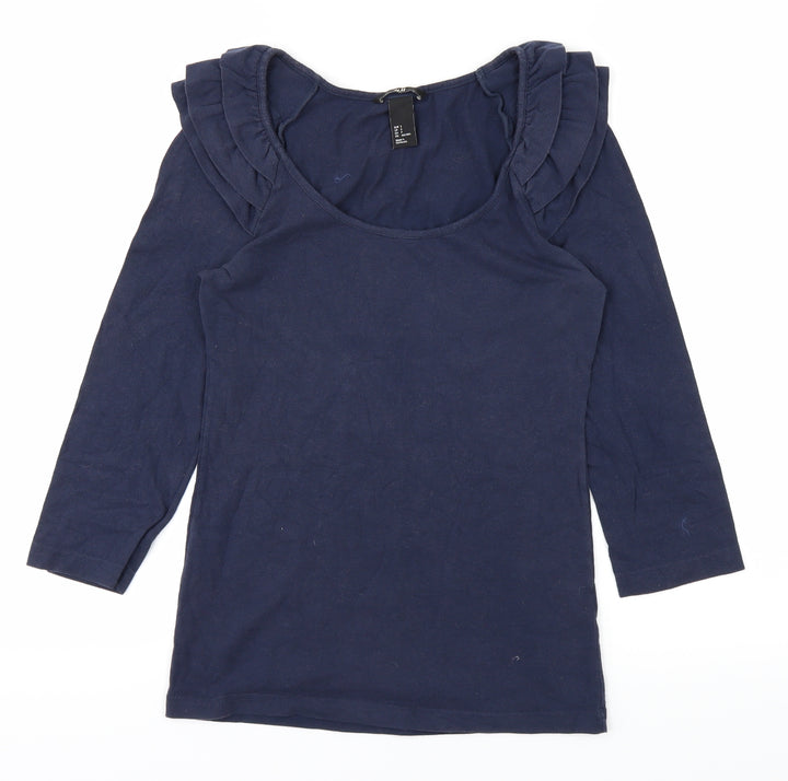 H&M Womens Blue Basic T-Shirt Size S