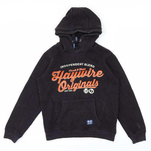 Haywire Boys Black   Pullover Hoodie Size S