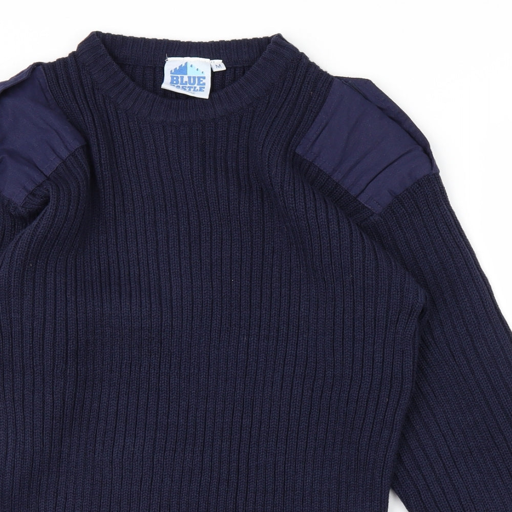 Blue Castle Mens Blue   Pullover Jumper Size M