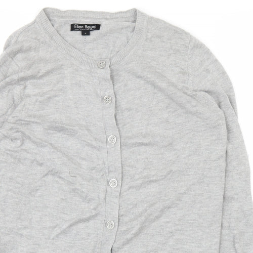 Ellen Reyes Womens Grey   Cardigan Jumper Size S