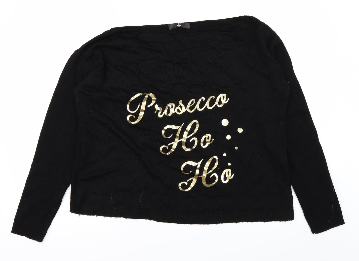 Missguided Womens Black   Pullover Jumper Size 12