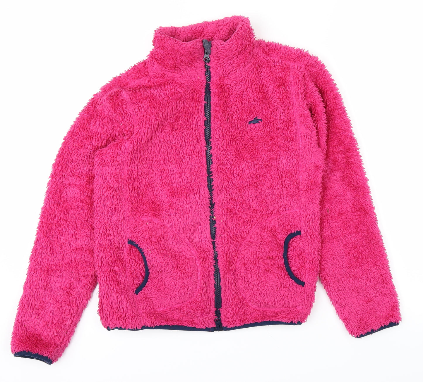 HARRYHALL Girls Pink   Full Zip Jumper Size 9-10 Years