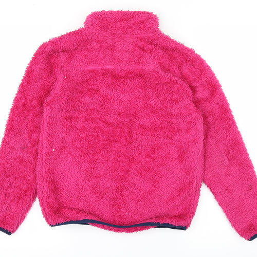 HARRYHALL Girls Pink   Full Zip Jumper Size 9-10 Years
