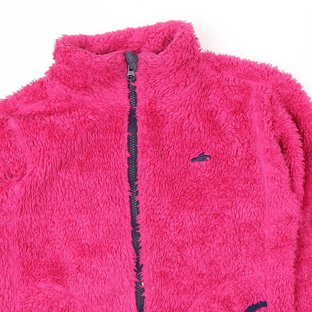 HARRYHALL Girls Pink   Full Zip Jumper Size 9-10 Years