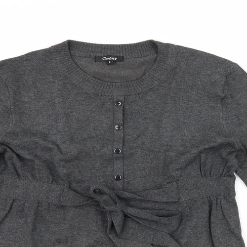 carling Womens Grey   Basic T-Shirt Size L