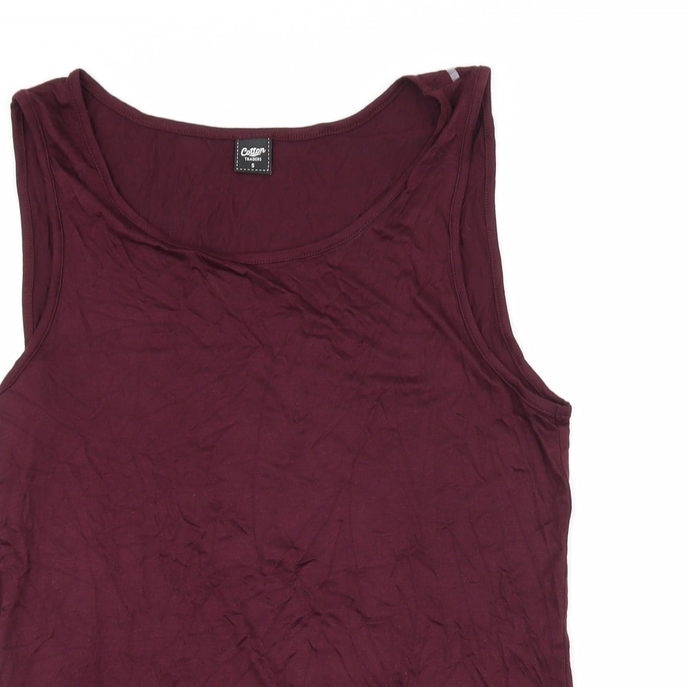 Cotton Traders Womens Purple   Basic Tank Size S
