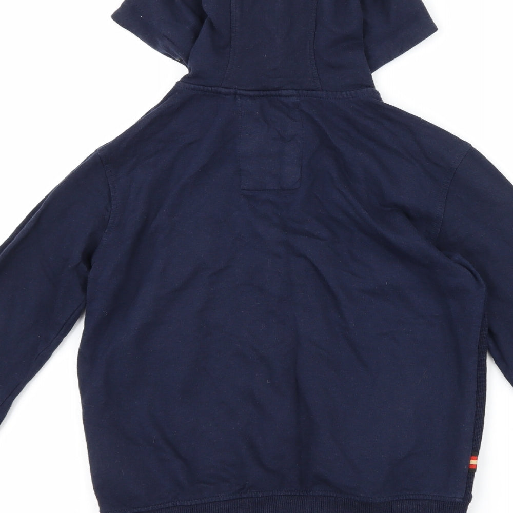 Luke Boys Blue   Full Zip Hoodie Size 6-7 Years