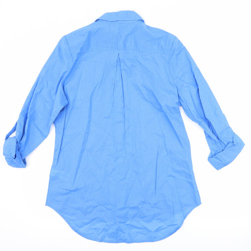 Marks and Spencer Womens Blue   Basic Button-Up Size 10