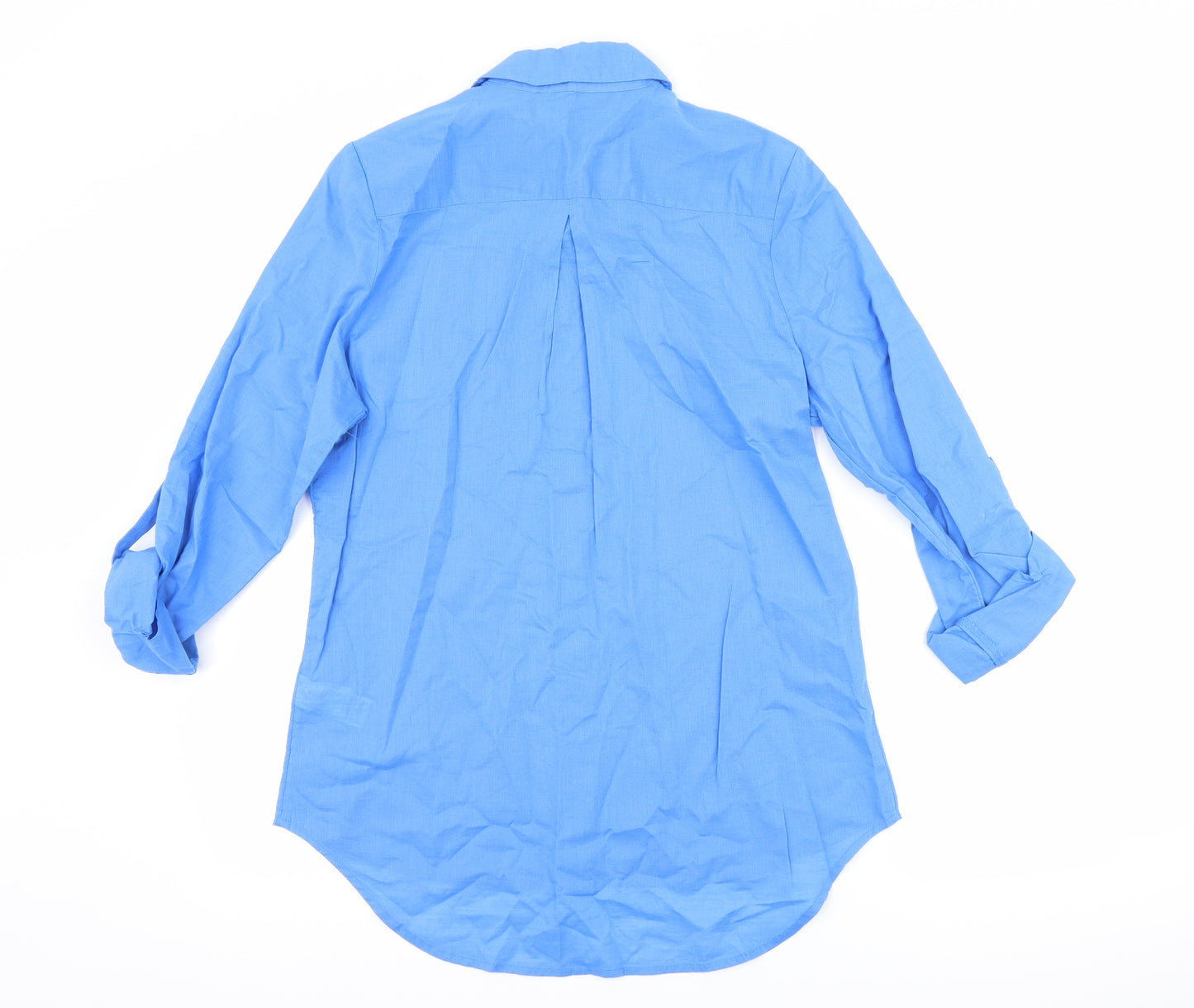 Marks and Spencer Womens Blue   Basic Button-Up Size 10