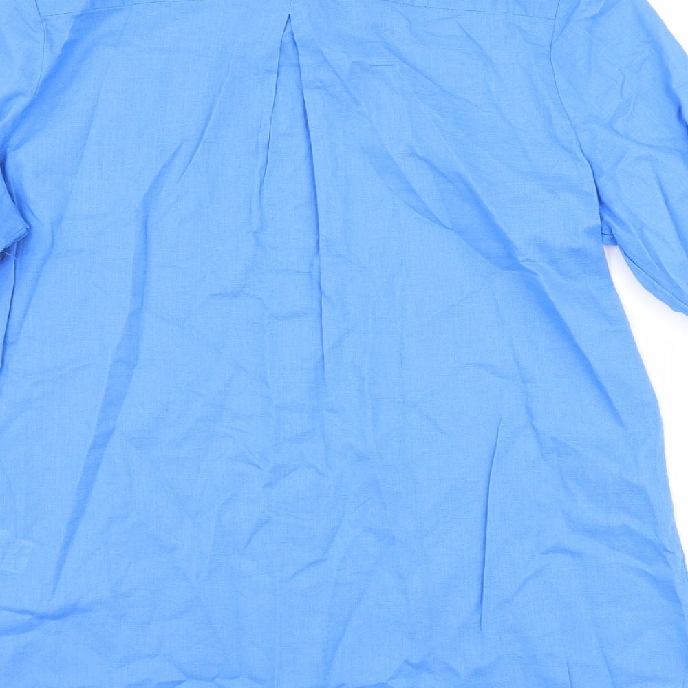 Marks and Spencer Womens Blue   Basic Button-Up Size 10