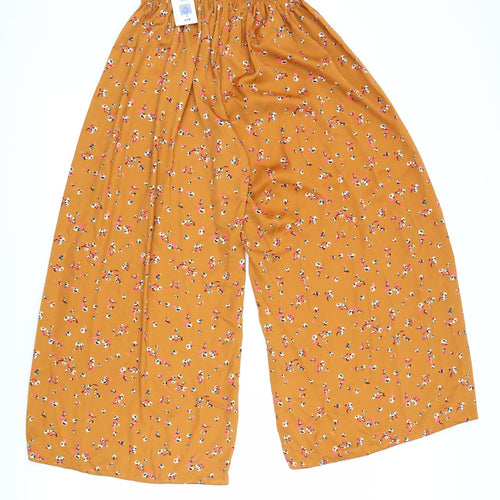 Marks and Spencer Womens Brown Floral  Capri Lounge Pants Size 8