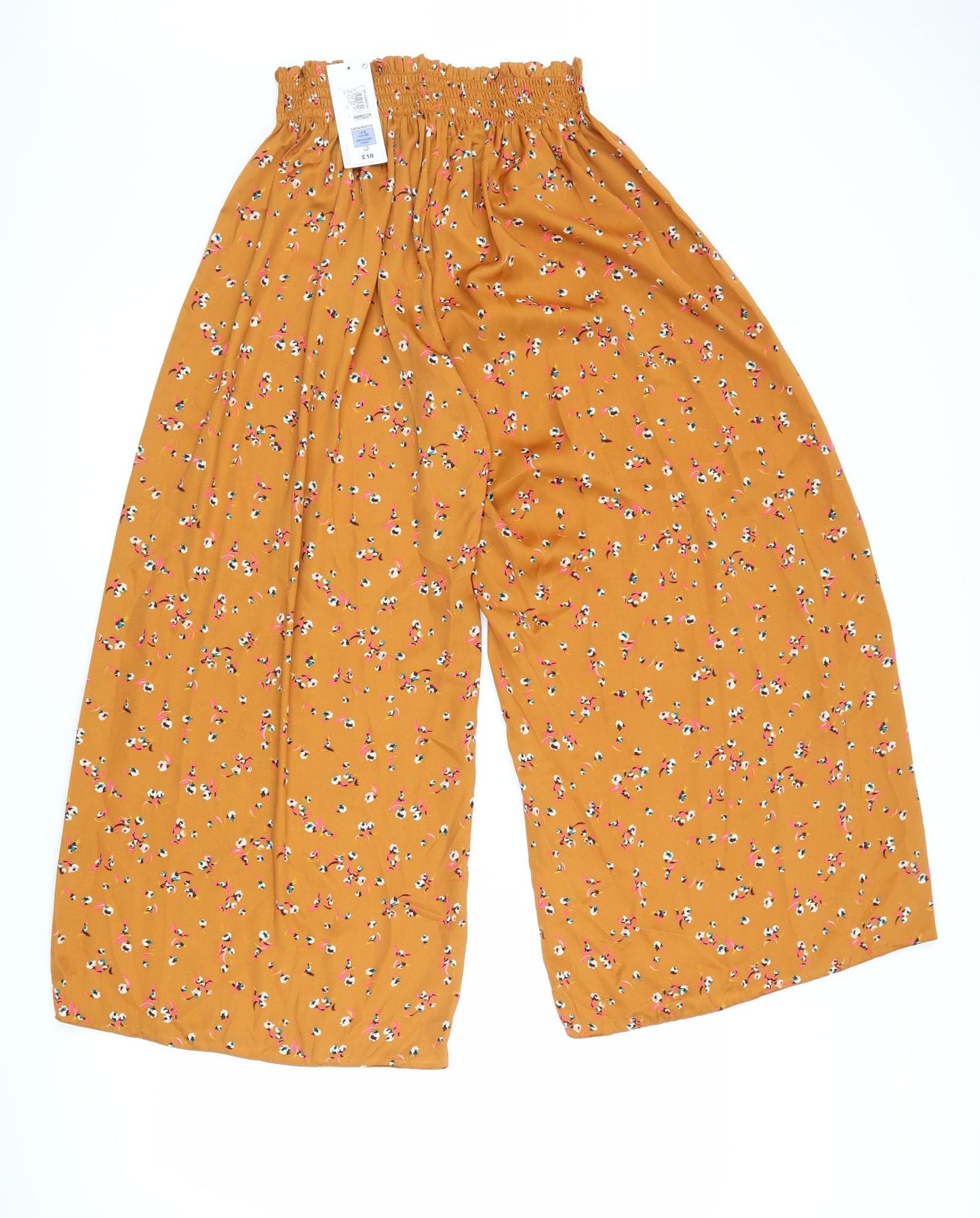 Marks and Spencer Womens Brown Floral  Capri Lounge Pants Size 8