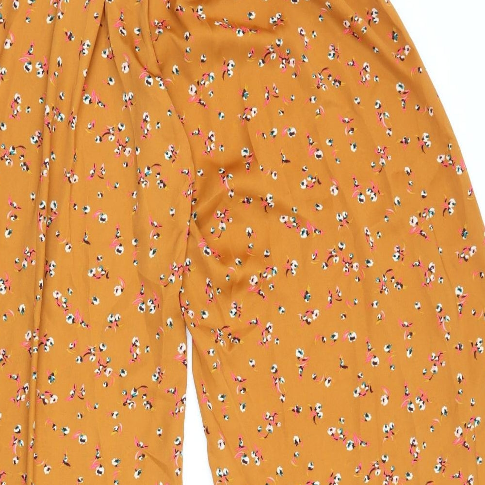 Marks and Spencer Womens Brown Floral  Capri Lounge Pants Size 8