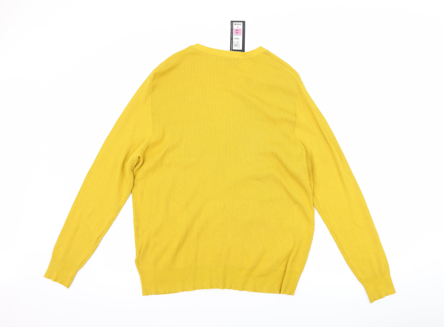 Marks and Spencer Womens Yellow   Cardigan Jumper Size 22