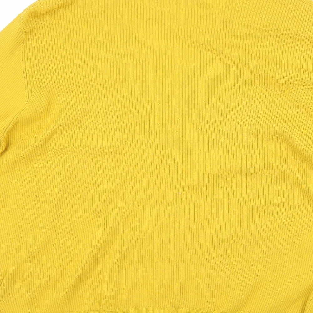Marks and Spencer Womens Yellow   Cardigan Jumper Size 22