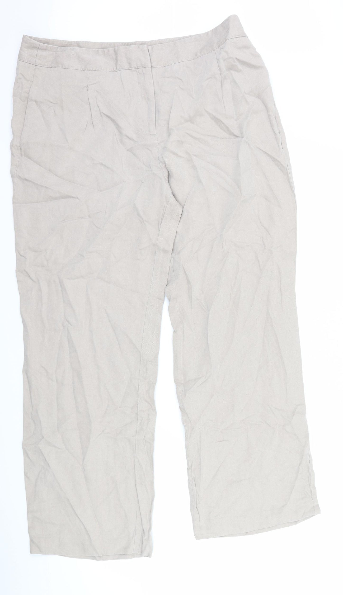 Marks and Spencer Womens Brown   Trousers  Size 16 L29 in