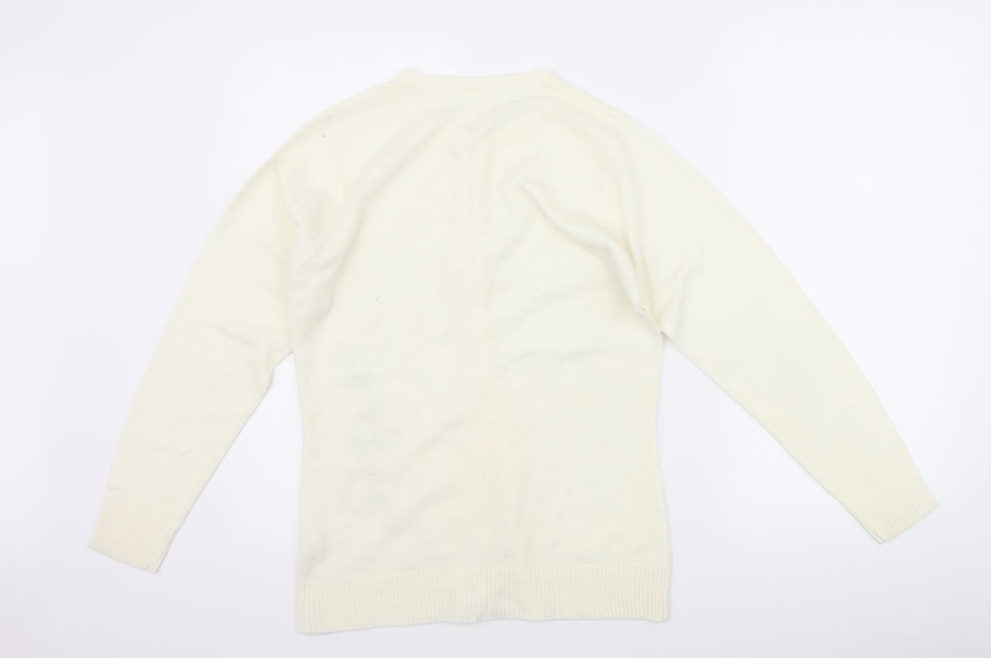 Preworn Womens Ivory   Cardigan Jumper Size 10