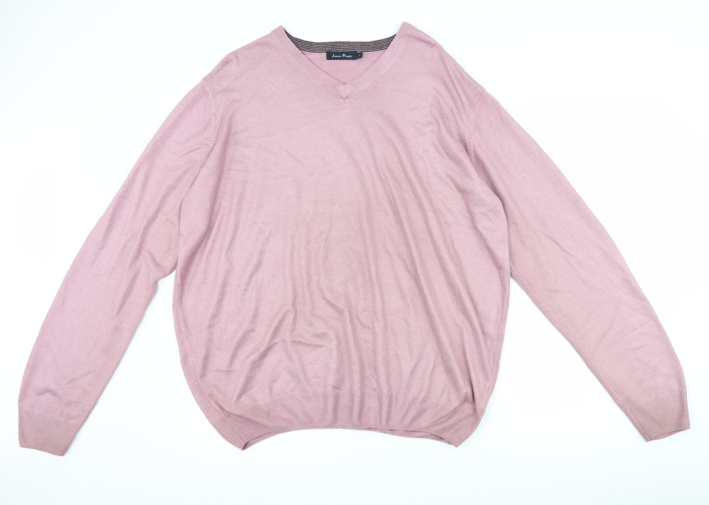 James pringle Mens Pink   Pullover Jumper Size L