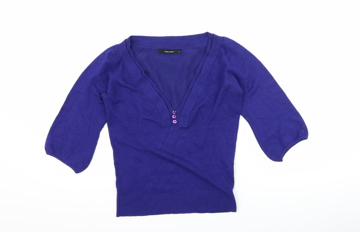 VERO MODA Womens Blue Pullover Jumper Size XS