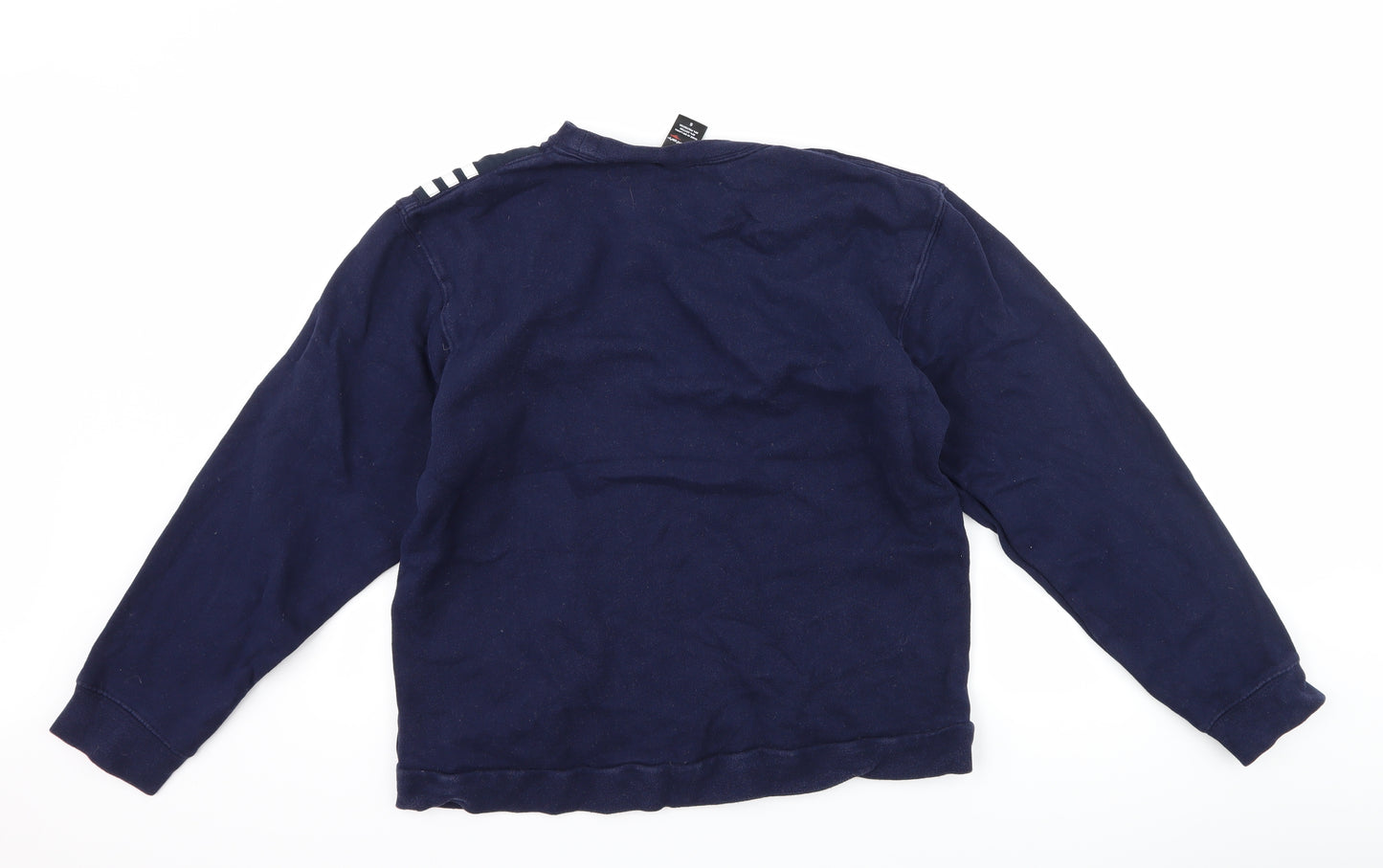 Cheetah Mens Blue Striped  Pullover Sweatshirt Size S