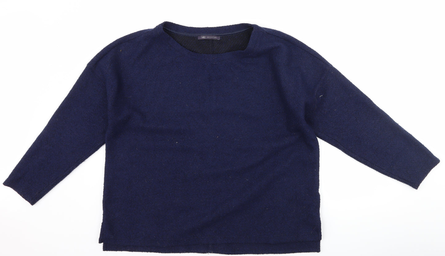 Marks and Spencer Womens Purple   Pullover Sweatshirt Size 18