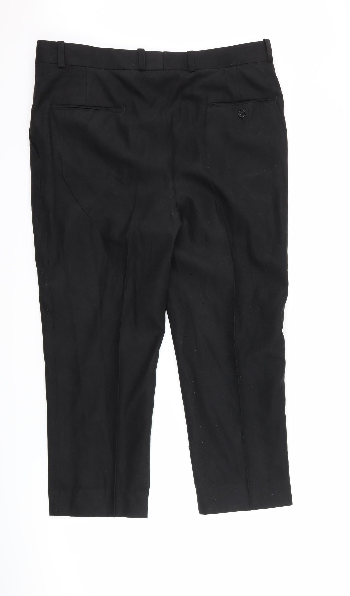 Preworn Womens Black   Trousers  Size 36 L24 in