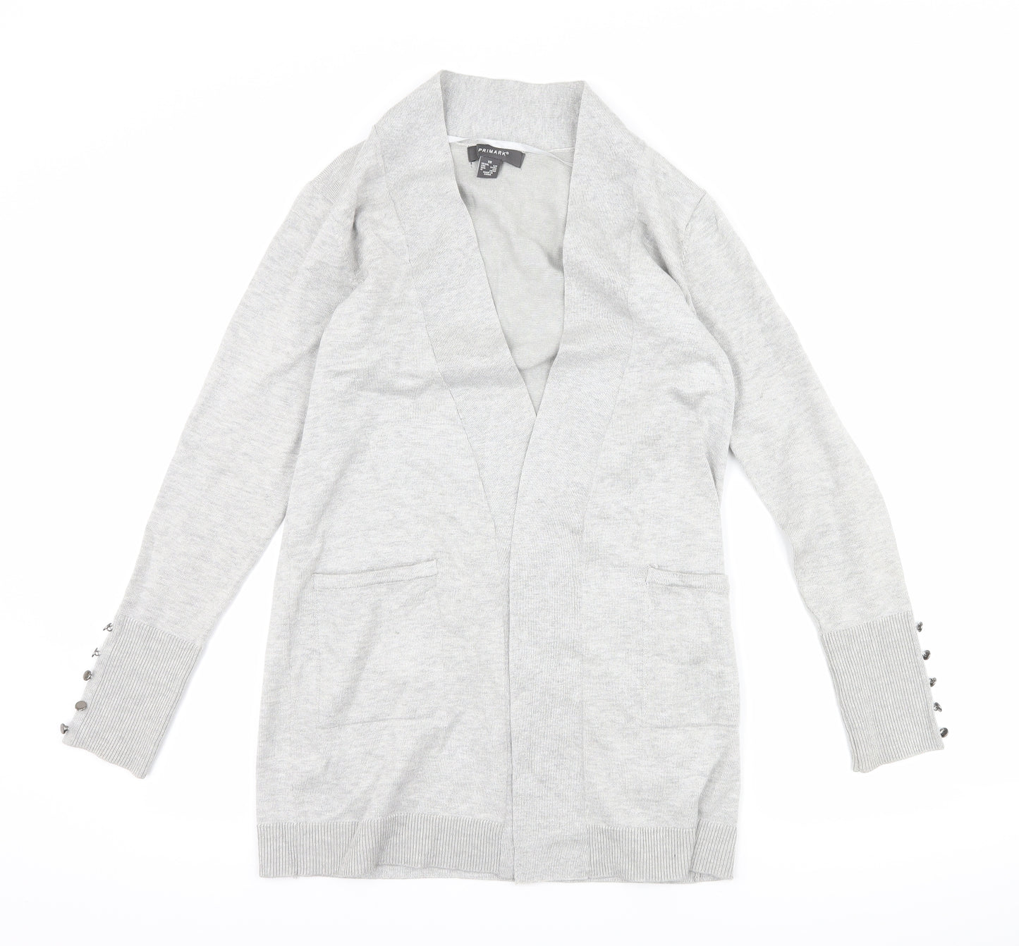 Primark Womens Grey   Cardigan Jumper Size XS