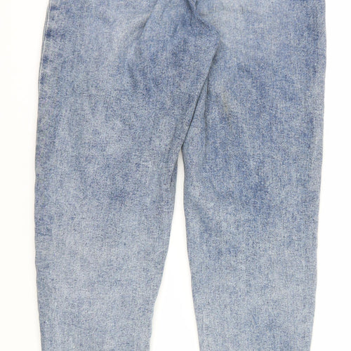 H&M Womens Blue  Denim Mom Jeans Size 6 L28 in