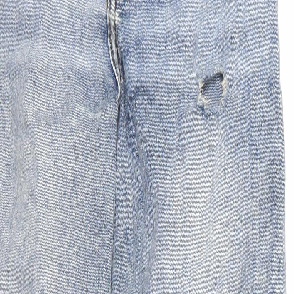 H&M Womens Blue  Denim Mom Jeans Size 6 L28 in