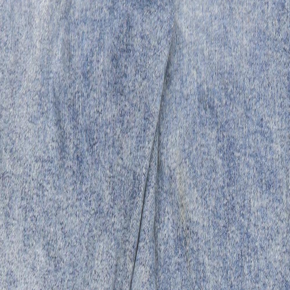 H&M Womens Blue  Denim Mom Jeans Size 6 L28 in